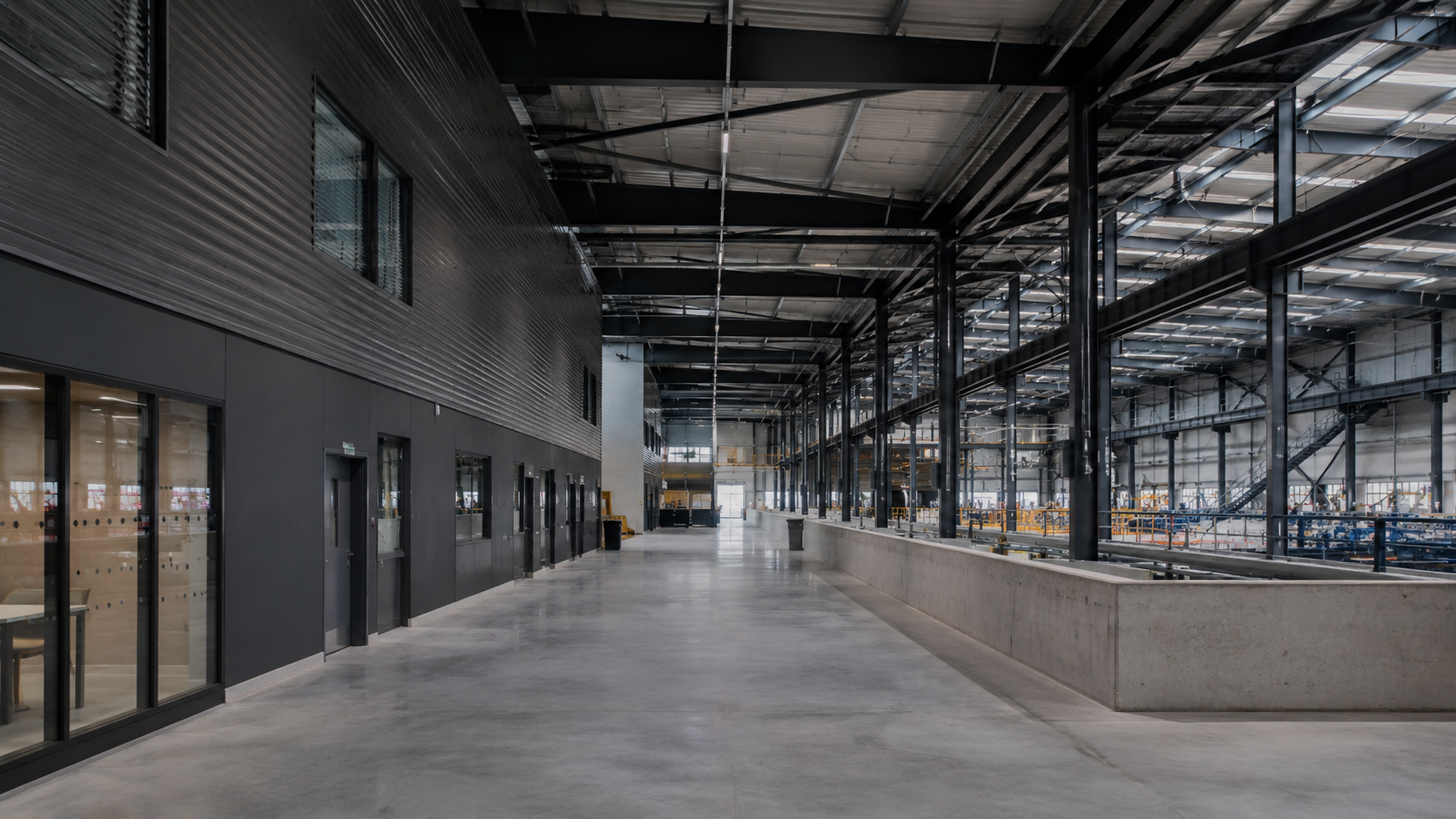 Symbolische Darstellung eines industriellen Betriebsumfelds